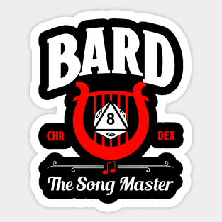 D&D Character Class Bard Sticker